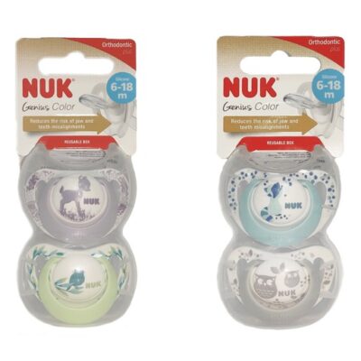 Nuk Genius Color 6-18m 2 Τεμάχια