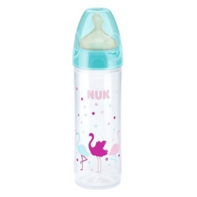 NUK New Classic Μπιμπερό Πολυπροπυλένιο Στενό Σχήμα με Θηλή Καουτσουκ 250ml