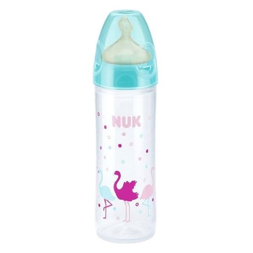 NUK New Classic Μπιμπερό Πολυπροπυλένιο Στενό Σχήμα με Θηλή Καουτσουκ 250ml