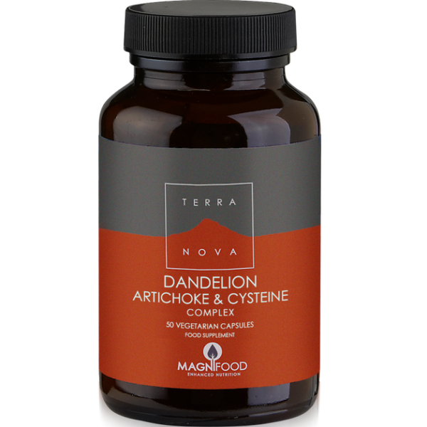Terranova Dandelion Artichoke Cysteine Complex Κατάλληλο Για Αποτοξίνωση Του Ήπατος 50caps