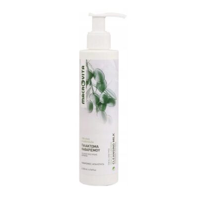 Macrovita Cleansing Milk with Olive Oil & Calendula Γαλάκτωμα Καθαρισμού με Ελαιόλαδο & Καλέντουλα 200ml