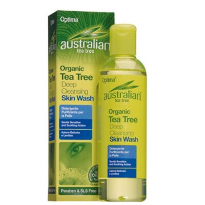 Optima Australian Organic Tea Tree Deep Cleansing Skin Wash Παρέχει Βαθύ Καθαρισμό Και Αντισηπτική Προστασία 250ml