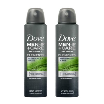 Dove Men Care Elements Mineral & Sage Αποσμητικό σε Spray 2 x150ml Πακέτο 1+1