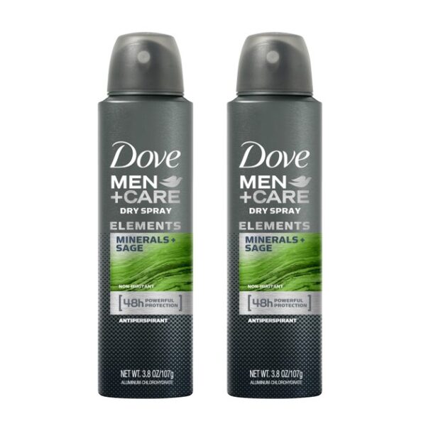 Dove Men Care Elements Mineral & Sage Αποσμητικό σε Spray 2 x150ml Πακέτο 1+1