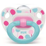 Nuk Classic Happy Days Πιπίλα Σιλικόνης με Κρίκο Μεγέθους 3 (18-36 Μηνών) 1τμχ