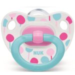 Nuk Classic Happy Days Πιπίλα Σιλικόνης με Κρίκο Μεγέθους 2 (6-18 Μηνών) 1τμχ