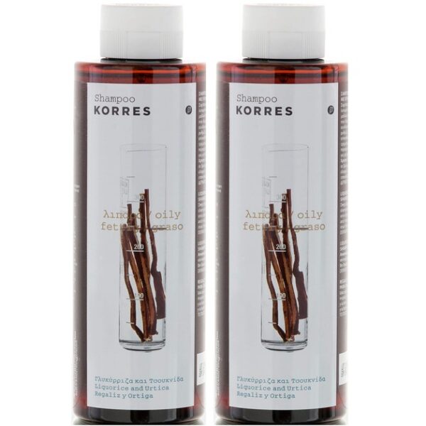 Korres Liquorice & Urtica Shampoo για Λιπαρά Μαλλιά 1+1 Δώρο 2χ250ml