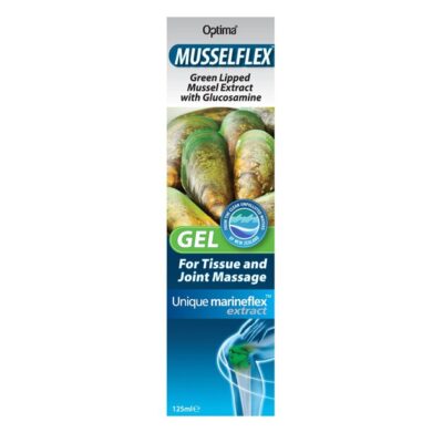 Optima Musselflex Gel with Glucosamine Gel που Συμβάλλει στην Καλή Υγεία Αρθρώσεων & Συνδέσμων 125ml