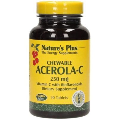 Nature's Plus Acerola-C Complex 250mg Συμπλήρωμα Διατροφής για την Ενίσχυση του Ανοσοποιητικού 90 Chew tabs