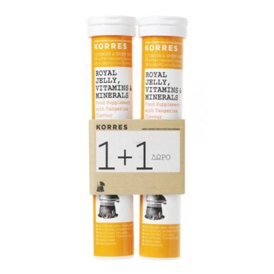 Korres Royal Jelly Βασιλικός Πολτός Βιταμίνες & Μέταλλα 1+1 Δώρο 2x18eff.tabs