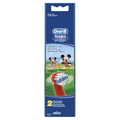Oral-b Stages Power Mickey Ανταλλακτικές Κεφαλές 2 τεμάχια