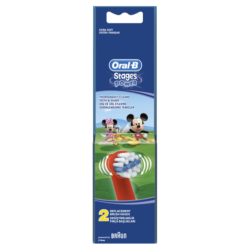 Oral-b Stages Power Mickey Ανταλλακτικές Κεφαλές 2 τεμάχια