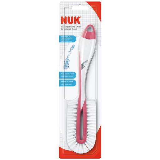 Nuk Βούρτσα Μπιμπερό Twist με Ενσωματωμένο Βουρτσάκι για Θηλές