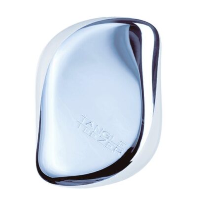 Tangle Teezer Compact Styler Brush With Mirror Blue/White Επαναστατική Βούρτσα που Ξεμπερδεύει Εύκολα τα Μαλλιά