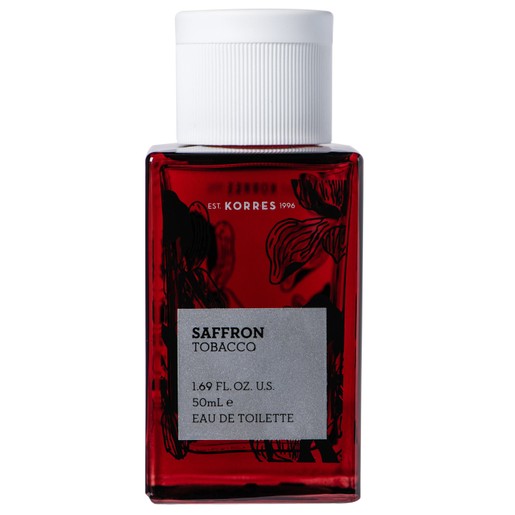 Korres Saffron Tobacco Eau De Toilette Ανδρικό Άρωμα με Ανατολίτικες Νότες 50ml