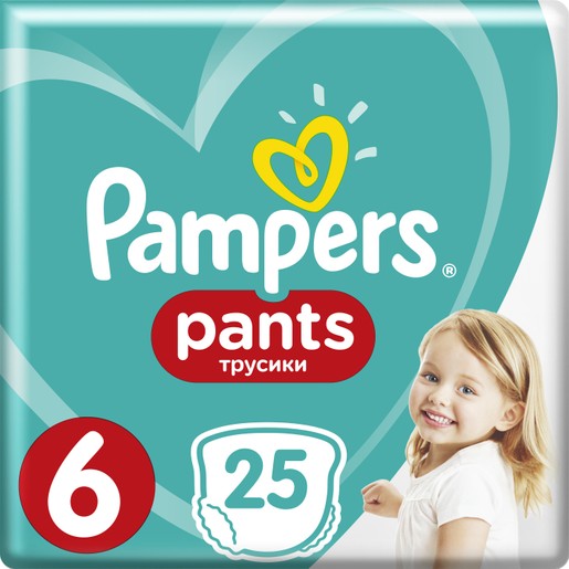 Pampers Pants No6 (15+kg) 25 πάνες