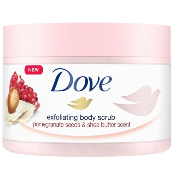 Dove Exfoliating Body Scrub Pomegranate Seeds & Shea Butter Scent Scrub Σώματος για Απαλή