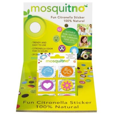 MosquitNo Trendy Citronella SpotZzz Mix Αυτοκόλλητα με Άρωμα Σιτρονέλλας σε Διάφορα Σχέδια & Χρώματα 1 Τεμάχιο (6 Αυτοκόλλητα)