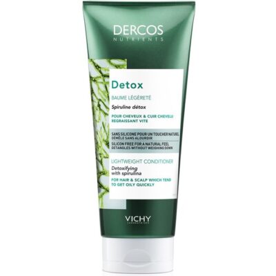 Vichy Dercos Nutrients Detox Baume Legerete Εξισορροπητικό Conditioner Αποτοξίνωσης για Λιπαρά Μαλλιά & Τριχωτό 200ml