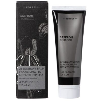 Korres Saffron Tobacco Aftershave Balm Γαλάκτωμα για Μετά το Ξύρισμα 125ml