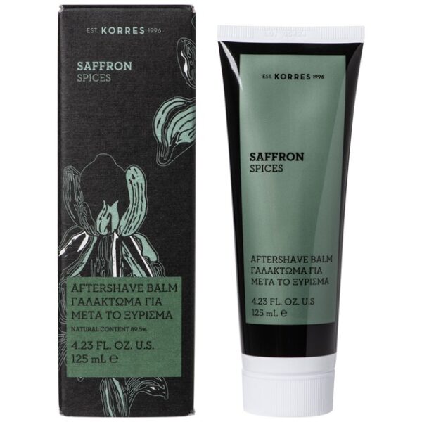 Korres Saffron Spice Aftershave Balm Γαλάκτωμα για Μετά το Ξύρισμα 125ml