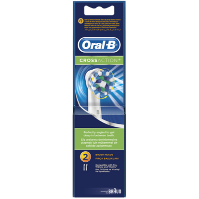 Oral-B Cross Action Ανταλλακτικές Κεφαλές 2 τεμάχια